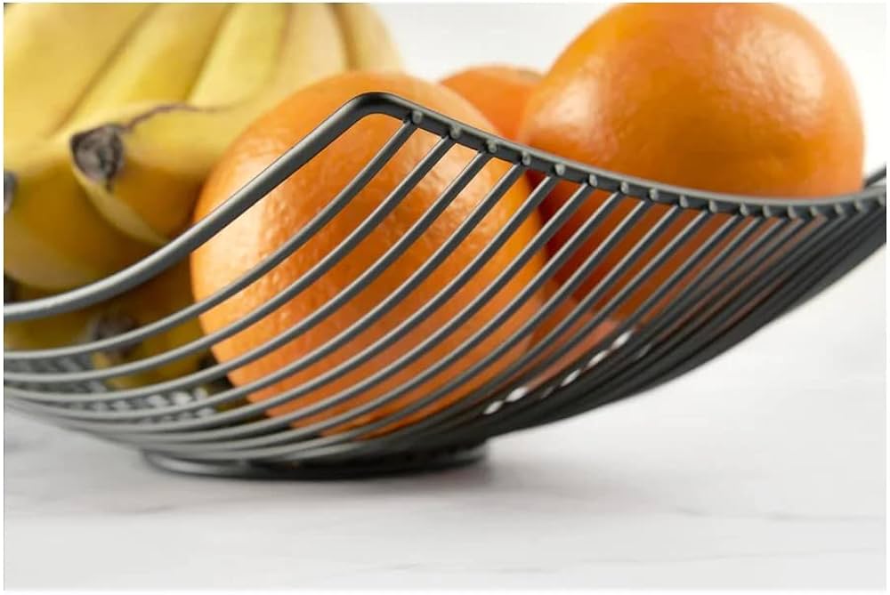 Metal Fruit Basket, Metal Wire Storage Bowl, Dining Table Storage Dish Metal Fruit Basket, Metal Wire Storage Bowl, Dining Table Storage Dish